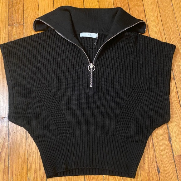 New IRO PARIS  Avona Zippered-Collar Sweater XS $395 - Picture 14 of 14